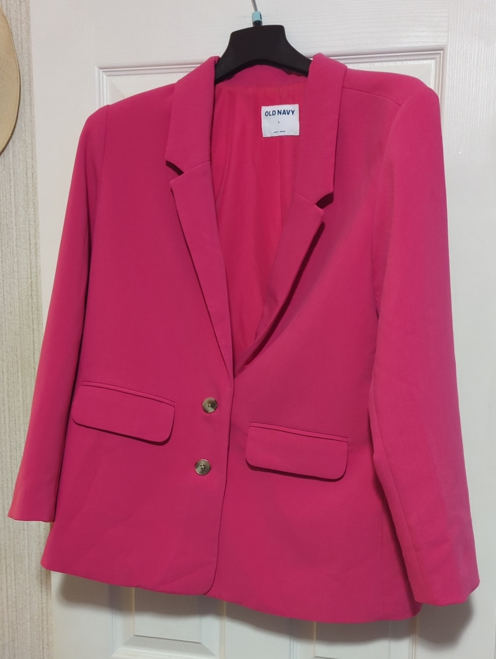 Old Navy Hot Pink Tailored Blazer Jacket